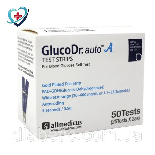 Тест-смужки GlucoDr - 50 шт.