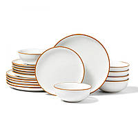 Набір керамічного посуду VEVOR з тарілками та мисками для 6 осіб, 18 предметів 322362