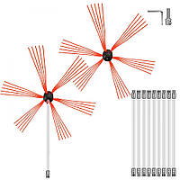 Щітка для сажотрусів VEVOR Щітка для сажотрусів, 10 м біла нейлонова щітка для димоходу, професійна щітка для
