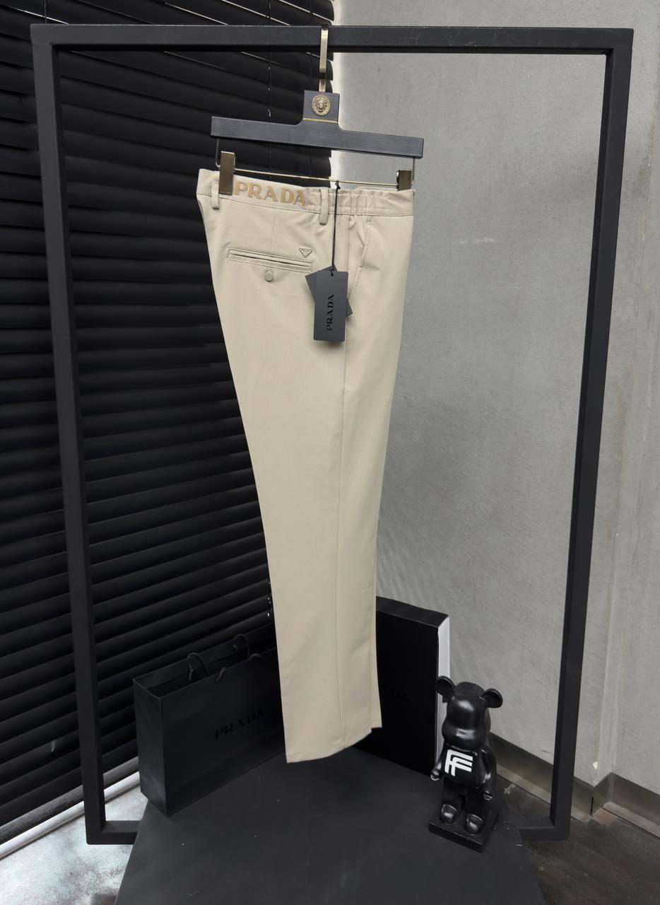 Чоловічі літні штани PRADA D12761 бежеві, фото 1