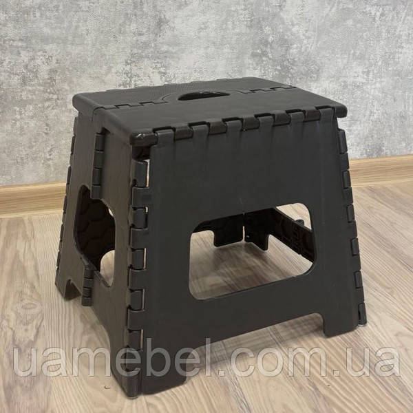 Табурет складаний для кухні ТВ-245 Чорно-сірий