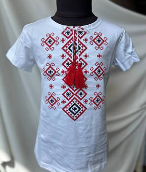 Вишиті футболки для дівчаток