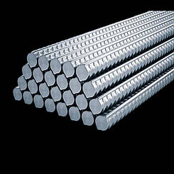 Арматура сталева діаметр 8 мм зварна закладна кругла Повнотілий пруток будівельний з ребрами А500С