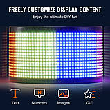 Програмована світлодіодна вивіска VEVOR, повнокольорова світлодіодна панель прокрутки P5, дисплейна дошка, фото 3