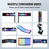 Програмована світлодіодна вивіска VEVOR, повнокольорова світлодіодна панель прокрутки P5, дисплейна дошка, фото 5