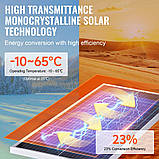 Комплект сонячних панелей VEVOR 100 Вт Монокристалічний сонячний модуль 12В плюс контролер заряду 8,33А, фото 4