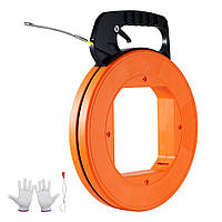 Vevor 316526 Стрічка для натягування Pulling Aid Pulling Tape, спіральна, 60,96 м x 4,7 мм, скловолокнистий кабель