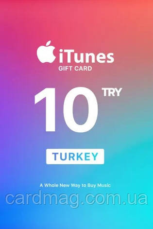 Подарункова карта iTunes Apple / App Store Gift Card на суму 10 TL (TRY), (Регіон Туреччина), фото 1