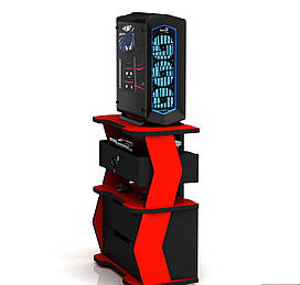 Комод XGamer CITY 2 стильний органайзер для геймерів з ЛДСП для зберігання ігрових аксесуарів