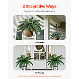Штучна бостонська папороть VEVOR Пластикова папороть 30 гілок Декорація 2 шт. 300486, фото 5