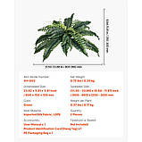 Штучна бостонська папороть VEVOR Пластикова папороть 30 гілок Декорація 2 шт. 300486, фото 7