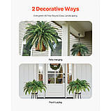Штучна бостонська папороть VEVOR пластикова папороть 80 гілок декорація 95-105 см 323552, фото 5
