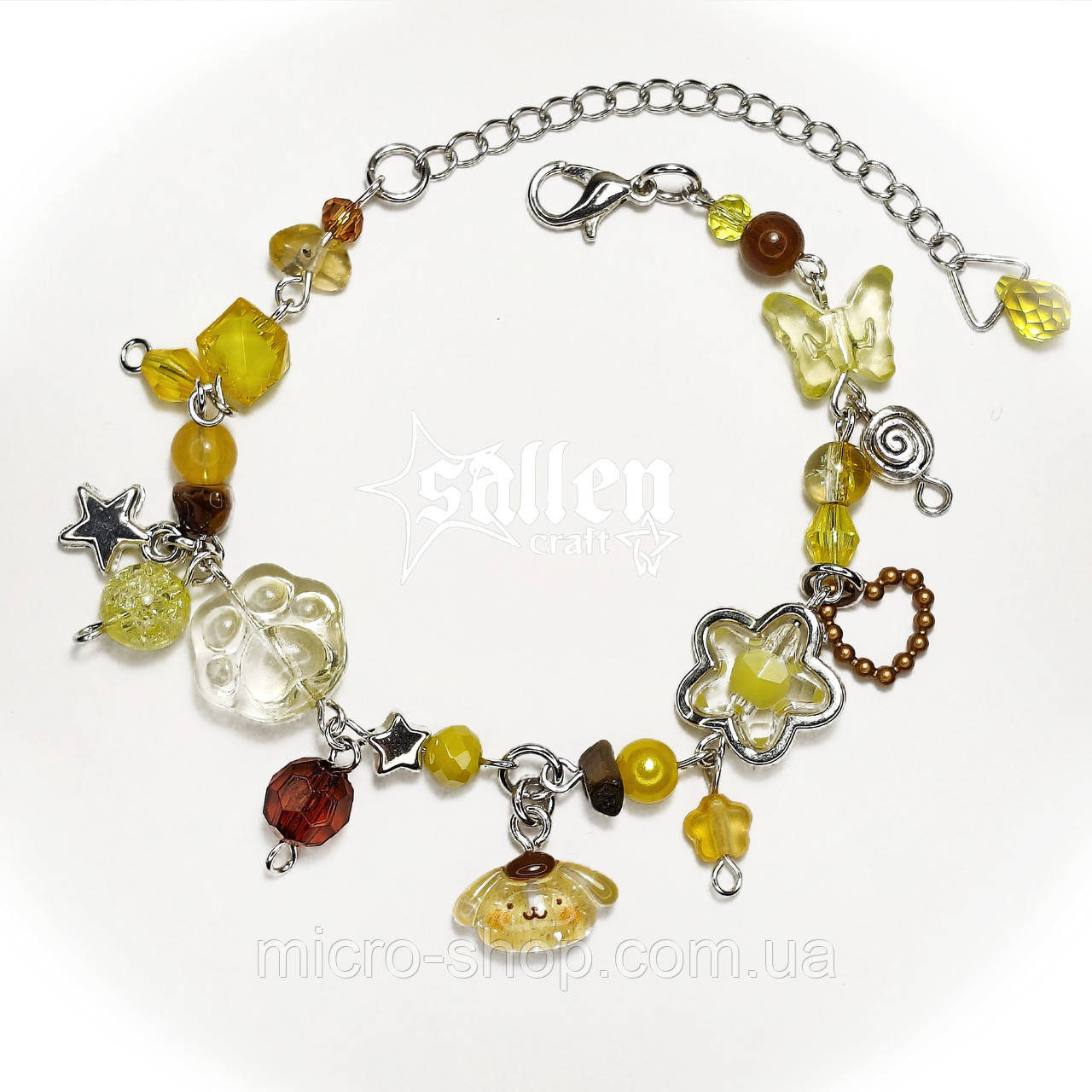 Браслет ручної роботи Пурін Санріо Purin Sanrio, фото 1