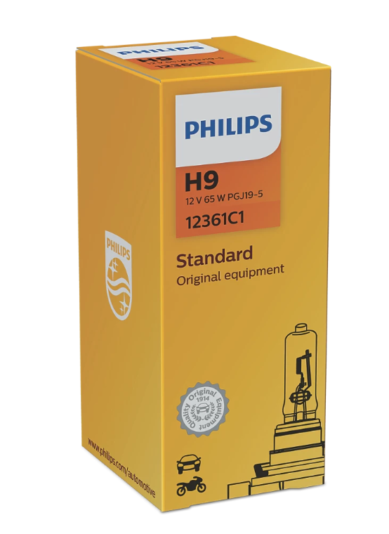 Автолампа Philips Standart H9 12V 65W PGJ19-5 12361С1