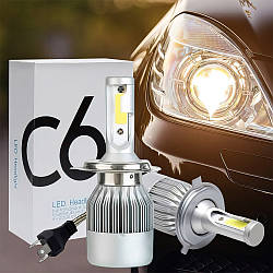2 шт C6-H4, 36W, LED лампи для авто / Комплект галогенних ламп / Автолампи