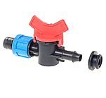 Кран стартовий з гумкою для стрічки крапельного поливу