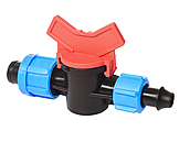 Кран стартовий з піджимом для стрічки крапельного поливу