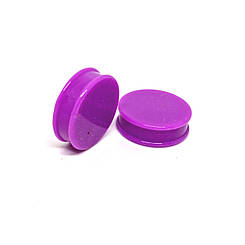 Плаги силікон бузкового кольору, 30 мм ЦІНА ЗА ПАРУ