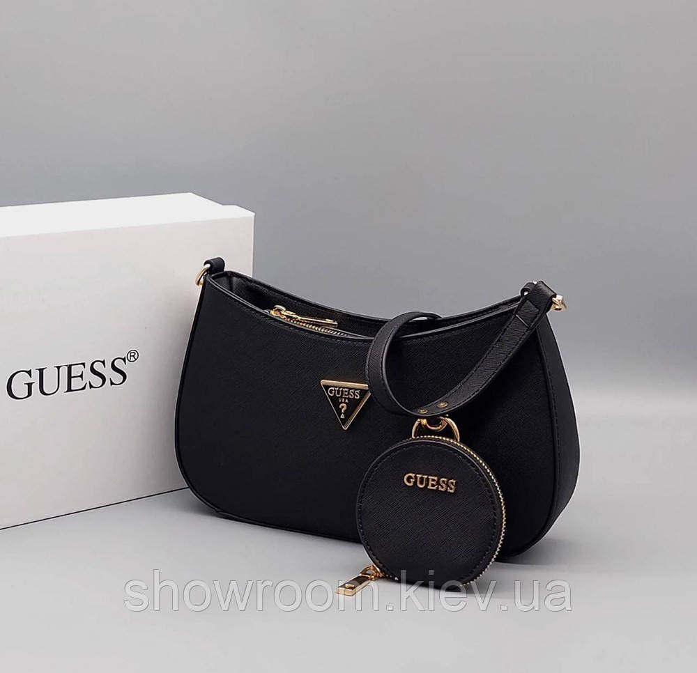 Жіноча сумка багет Guess (H7-13) black, фото 1