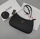 Жіноча сумка багет Guess (H7-13) black, фото 2