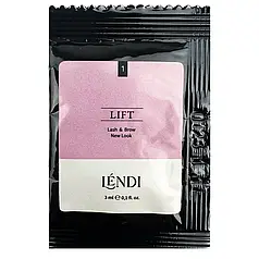 Lendi, Склад для ламінування вій та брів №1 "Lash & Brow New Look",  3 мл саше