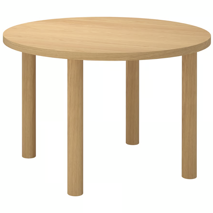 Стіл обідній IKEA STOCKHOLM 2025 Діаметр - 115 см Дерев'яний 495.799.85
