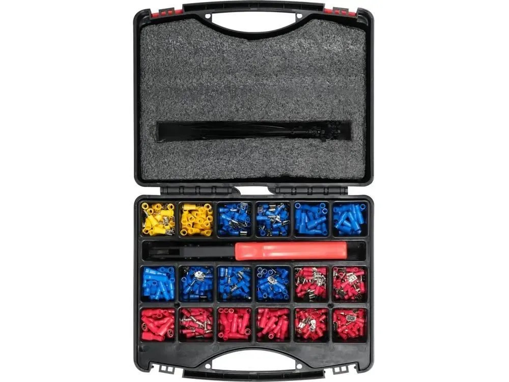 Комплект електричних з'єднувачів з обтиском 551 шт YATO YT-068920, фото 1