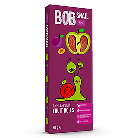 Цукерки фруктові натуральні Яблучно-Сливові Bob Snail 30г