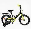 Велосипед дитячий 2-х колісний 16" CORSO MAXIS CL-16338 чорно-салатовий, фото 2