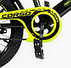 Велосипед дитячий 2-х колісний 16" CORSO MAXIS CL-16338 чорно-салатовий, фото 4