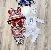 Конверт з капюшоном + комплект на виписку Весна - Літо