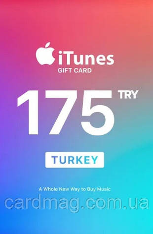 Подарункова карта iTunes Apple / App Store Gift Card на суму 175 TL (TRY), (Регіон Туреччина), фото 1