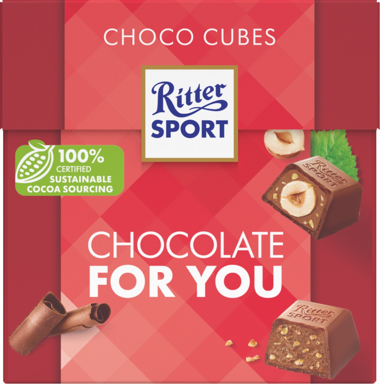 Молочний шоколад Шоколадні куби FOR YOU 176 грам ТМ Ritter Sport, фото 1