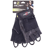 Рукавички для фітнесу та силових тренувань Zelart SB-161593 Чорний (S-2ХL), фото 10