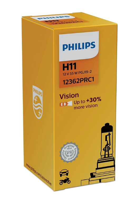Галогенова лампа PHILIPS 12362PRC1 H11 55W 12V PGJ19-2
