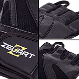 Рукавички для фітнесу та силових тренувань Zelart SB-161064 Чорний (М-2ХL), фото 7