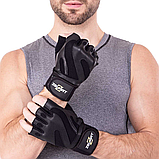 Рукавички для фітнесу та силових тренувань Zelart SB-161064 Чорний (М-2ХL), фото 8