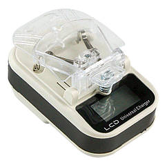 Мережевий Зарядний Пристрій Універсальний LCD Євро Колір Біло-Чорний