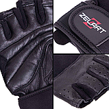 Рукавички для фітнесу та силових тренувань Zelart SB-161069 Чорний (М-2ХL), фото 7