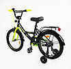 Велосипед дитячий 2-х колісний 18" CORSO MAXIS CL-18130 чорно-салатовий, фото 2