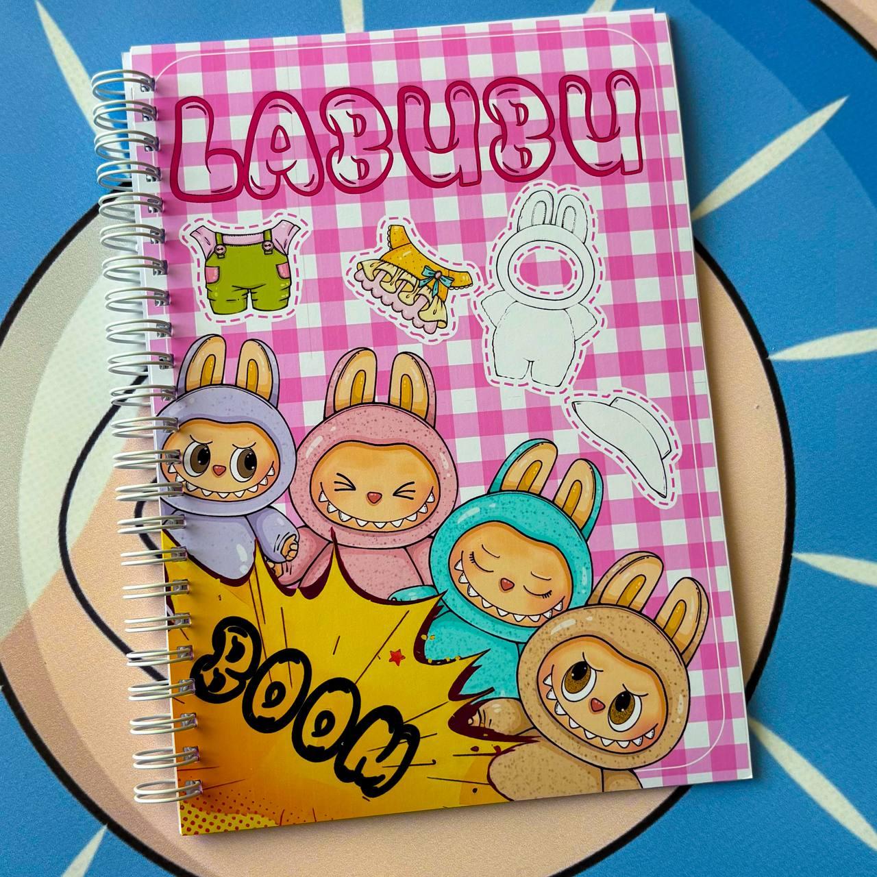 Творчий блокнот Labubu — малюй, вирізай та грай!