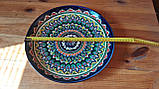 Традиційний узбекський набір посуду Ріштан - ляган 32 см + 4 тарілки 23 см, фото 5