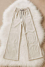 Штани жіночі палаццо 46-48 пудра