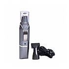 Акумуляторний тример для носа і вух + 2 насадки, SK-316 / Тример для вух / Машинка для стрижки бороди, фото 7