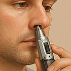 Акумуляторний тример для носа і вух + 2 насадки, SK-316 / Тример для вух / Машинка для стрижки бороди, фото 2