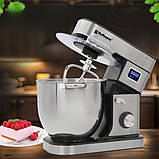Тістоміс кухонний Hoffmans HM-8082 2000W з 3 насадками для дому багатофункціональний планетарний міксер 15л, фото 10