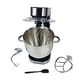 Тістоміс кухонний Hoffmans HM-8082 2000W з 3 насадками для дому багатофункціональний планетарний міксер 15л, фото 5