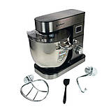 Тістоміс кухонний Hoffmans HM-8082 2000W з 3 насадками для дому багатофункціональний планетарний міксер 15л, фото 9
