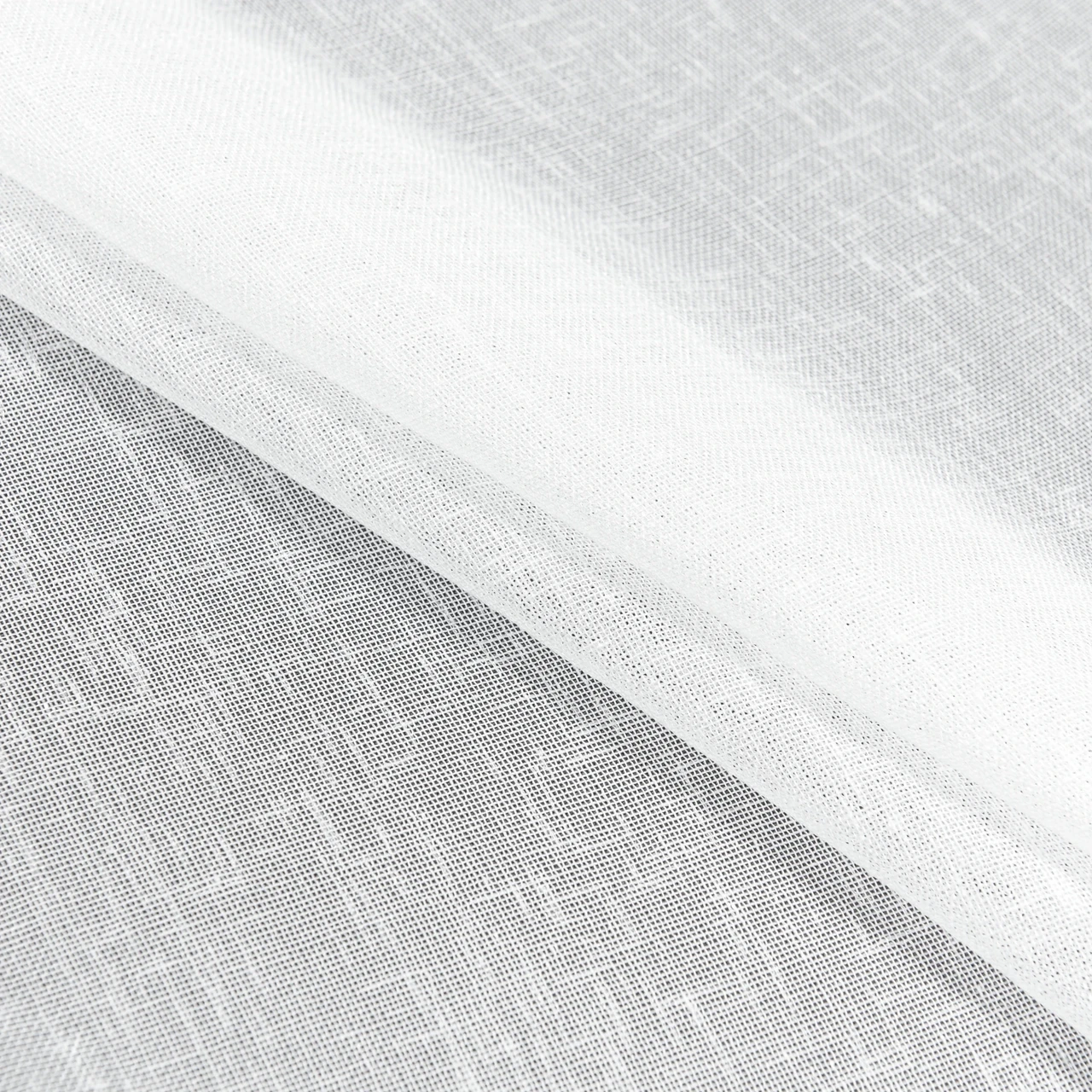 Тканина тюль Кісея імітація льону молочна з обважнювачем (85г/м.кв 300см) 183850, фото 1