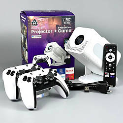 Проектор + Game HCS350 Max Android 11, 4K, 450 Ansi, Bluetooth+Wi-Fi, 1080P Білий 56669